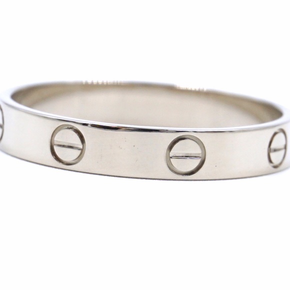 White Gold 18k 750 Size 3.5mm Wide Size 62 10.25 - Picture 6 of 8